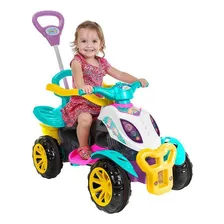 Carrinho Passeio Quadriciclo Infantil Menina Direção Foto mini 1