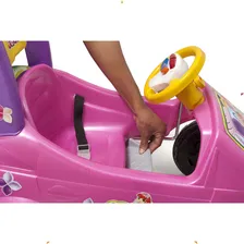 Carrinho Passeio Roller Baby Versatil Rosa Empurrador Pedal Foto mini 4