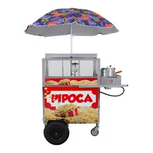 Carrinho Pipoca Doce E Salgada Com Pipoqueira E Lampião - R2 Foto mini 3