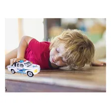 Carrinho Polícia Picape Sirene Giroflex Brinquedo Infantil Cor Branco Personagem Picape Polícia Foto mini  2