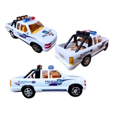 Carrinho Polícia Picape Sirene Giroflex Brinquedo Infantil Cor Branco Personagem Picape Polícia Foto mini 4