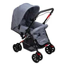 Carrinho Prime Baby Rover De passeio Berço Bebês Até 15kg Cor Cinza Foto  mini 1