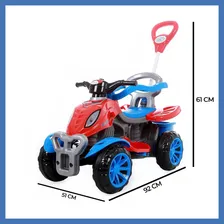 Carrinho Quadriciclo Infantil Com Empurrador Spider Maral Foto mini 4