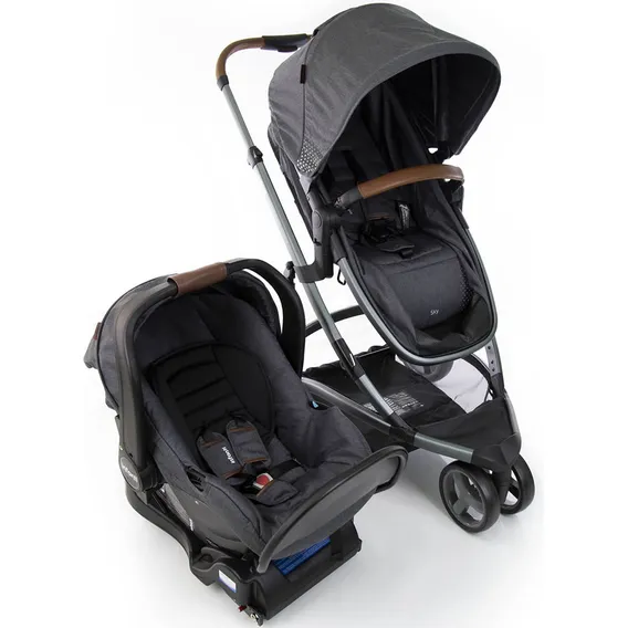 Carrinho Sky Travel System Trio Grey Vintage Infanti Foto 1