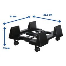 Carrinho Suporte Para Cpu Com Rodízio Cpu Computador Gamer Foto mini 4