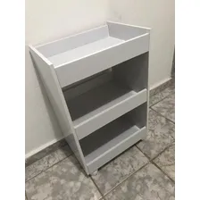 Carrinho Suporte Para Esmaltes Auxiliar Cor Branco Foto mini 2