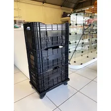 Carrinho Tartaruga Para Movimentação De Caixas Lojas Foto mini  2