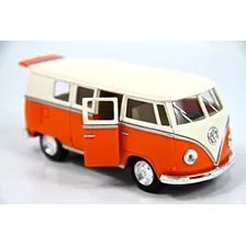 Carrinho Volkswagen Kombi Teto Bege 1962 - 1/32 Metal Foto mini 1