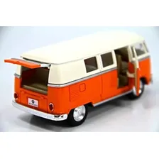Carrinho Volkswagen Kombi Teto Bege 1962 - 1/32 Metal Foto mini 2