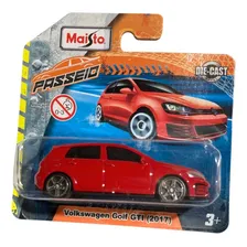 Carrinhos Miniaturas Maisto Fresh Metal 7cm O Modelo Cor Golf Gti Vw Volkswagen 2017 Vermelho Foto  mini 1