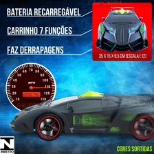 Carro Controle Remoto Grande Recarregável Presente Criança Cor Preto Personagem Carro De Controle Remoto Grande Foto mini 3