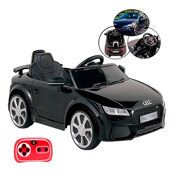 Carro Elétrico Infantil 12v Audi Tt Preto Com Controle Bel Foto 1