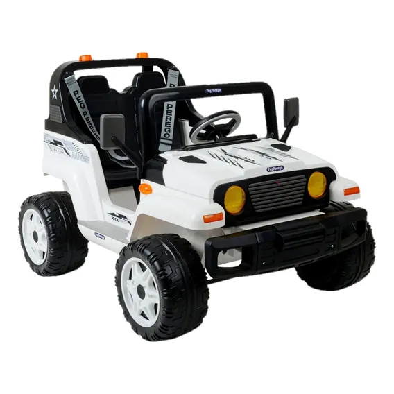 Carro Elétrico Infantil Jipe Ranger Branco Peg Perego 12v Foto 1