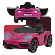 Carro Elétrico Infantil Mini Porsche Rosa Com Controle Cor Carro Elétrico Infantil Rosa Voltagem Do Carregador 110v/220v Foto mini 1