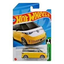 Carro Em Miniatura Mattel Kombi Id Buzz - Kombi Elétrica - Nova Kombi - Kombi 2023 - Vw Kombosa - Komb 2023 1:64 Amarelo Foto mini 2