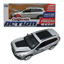 Carro Miniatura Metal Jeep Cherokee 1:32 Action C/ Som E Luz Foto  mini 1