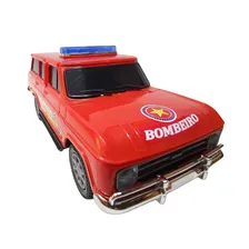 Carro Miniatura Veraneio Serviços Brinquedo Chevrolet Antiga Cor Vermelho/bombeiro Foto mini 4