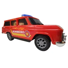 Carro Miniatura Veraneio Serviços Brinquedo Chevrolet Antiga Cor Vermelho/bombeiro Foto mini 2