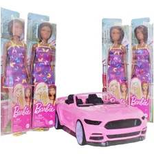 Carro Para 1 Boneca Mattel Barbie Negra Rosa Foto  mini 1