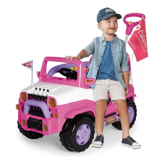 Carro Pedal Andador Infantil 2 Em 1 Carro Diipi Cor Andador Pedal Infantil Rosa Foto 1
