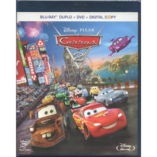 Carros 2 Blu-ray Duplo + Dvd + Digital Copy Novo Original Foto 1