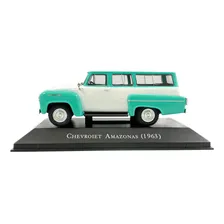 Carros Do Brasil Ed60 Chevrolet Amazonas (1963) Verde/branc Cor Verde-claro Foto mini 2