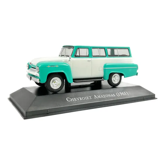 Carros Do Brasil Ed60 Chevrolet Amazonas (1963) Verde/branc Cor Verde-claro Foto 1