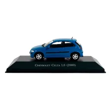 Carros InesquecÃveis Chevrolet Celta 1.0 (2000) Ed 123 Cor Azul Foto mini 3