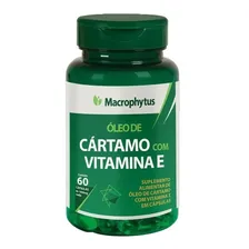Cartamo Com Vitamina E 60 Cáps 1000mg Softgel Macrophytus Foto mini 1