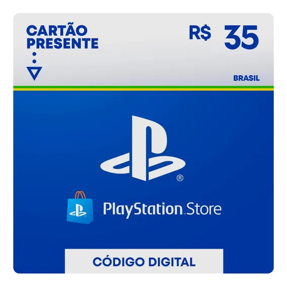Cartão Cartão Playstation Store 35 Reais - Envio Imediato Psn Store Sony Digital 35BRL Foto 1