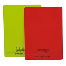 Cartão De Árbitro Juiz, Futebol, Kit 2 Cartões, Com Foto  mini 1