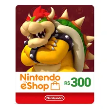 Cartão Gift Card Nintendo Eshop 300 Reais Nintendo Digital R Foto mini 1