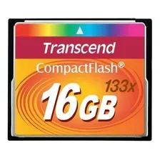 Cartão Memória Compact Flash Cf 16gb Transcend 133x Foto  mini 1