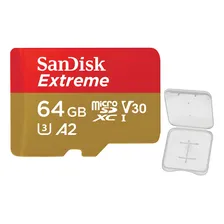 Cartão Memória Micro Sd Sandisk 64gb Extreme 170mbs +case Foto mini 1