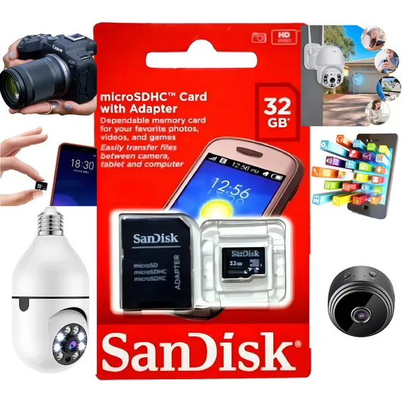 Cartao Memoria Sandisk 64gb Com Adaptador Foto 1
