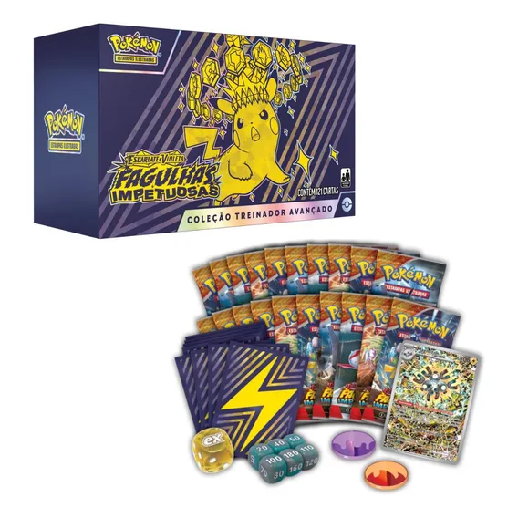Cartas Pokémon Treinador Avançado Fagulhas Impetuosas Copag Foto 1