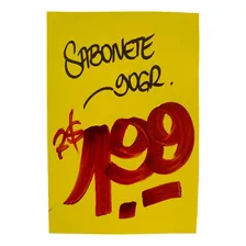 Cartaz Amarelo A6 - 10,5x15cm - Neutro - 100 Unidades Foto mini  3