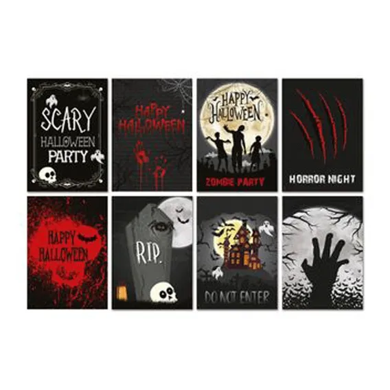Cartaz Decorativo Noite Do Terror Halloween 25x35cm - Rizzo Foto 1