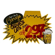 Cartaz Splash Dia Da Cerveja Aba 19x28cm Papel Duplex 25 Und Foto mini 2
