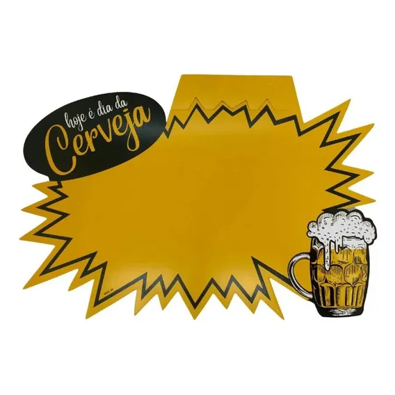 Cartaz Splash Dia Da Cerveja Aba 19x28cm Papel Duplex 25 Und Foto 1