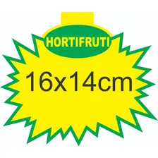 Cartaz Splash Hortifruti 16x14 Cm - 100 Pçs Foto mini 2