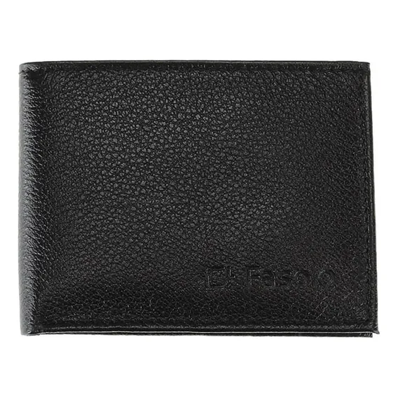 Carteira Fasolo Couro Masculina H007 - Preto Foto 1