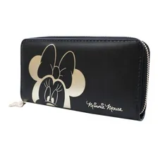 Carteira Feminina Rosto Minnie Preta Disney Foto mini 2