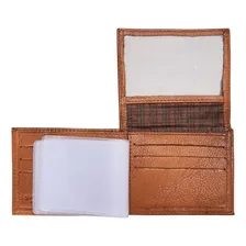 Carteira Grande Masculina Couro LegĂtimo Cabe Rg E CartĂ”es Cor Marrom Foto mini 3