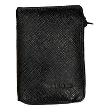 Carteira Masculina Couro LegĂtimo Porta CartĂŁo Reaggio Cor Carteira Masculina Preta 2 Foto mini 2