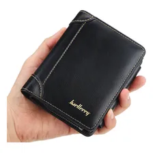 Carteira Masculina Couro Vertical 2 zĂperes porta nĂquel cor preto Foto mini 2