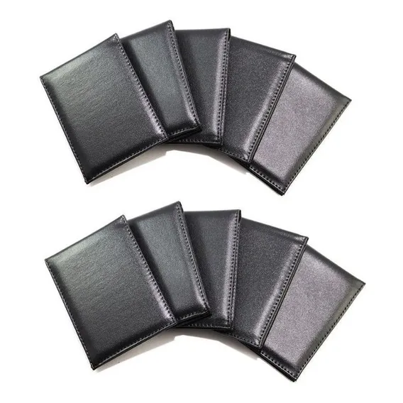 Carteira Masculina Slim Kit Com 160 Unidades Atacado Cor Preto Foto 1