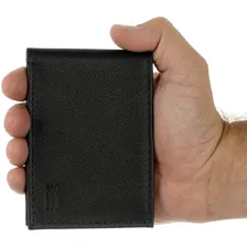 Carteira Masculina Slim Pequena Luxo Couro LegĂtimo Natural Foto mini 1