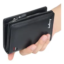 Carteira Masculina Vertical Com Zíper + Porta Moedas 3 Cores Cor Preto Foto mini 4
