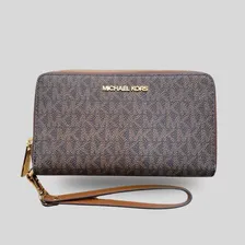 Carteira Michael Kors Monograma Marrom Foto mini 1